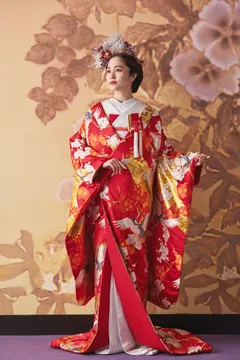 春秋桜花地紋（しゅんしゅうおうかじもん） | ウェディングドレス