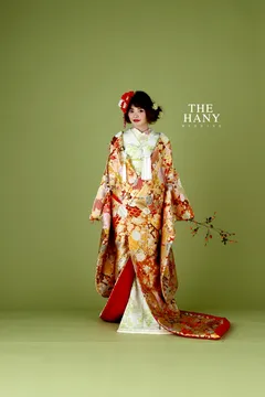 千鳥草花文様（赤）