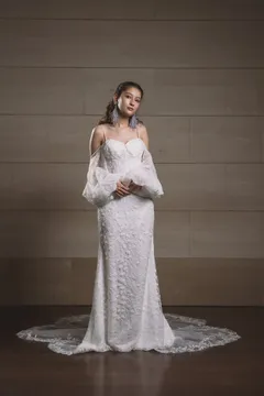 インポートオフショルダー レースマーメイドドレス | ウェディングドレス