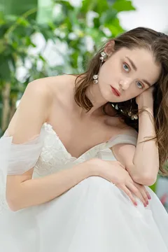 MARGE TOKYOのトップス Sustainable tulle decorative french sleeve p