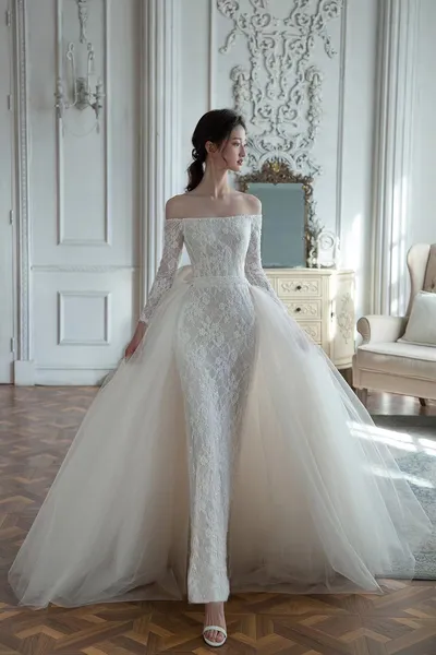 レビューで送料無料 ウェディングドレス マーメイドライン ウェディング スーツ フォーマル ドレス Www Marengoef Com