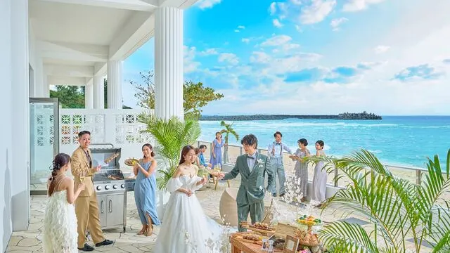 全室オーシャンビューのパーティ会場