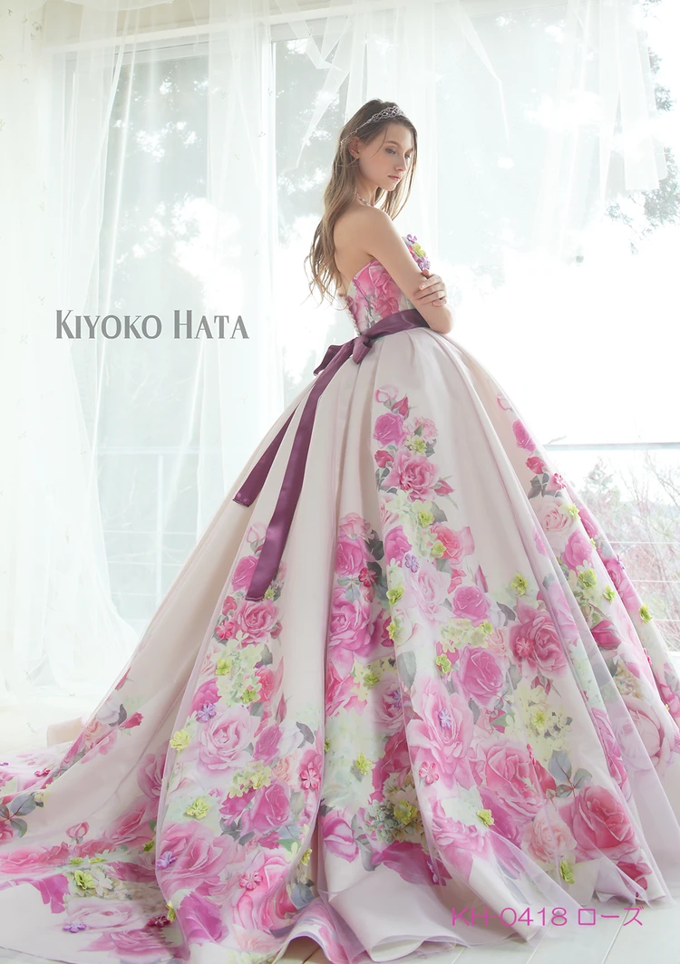KH-0418 rose｜KIYOKO HATA(キヨコハタ)のウェディングドレス