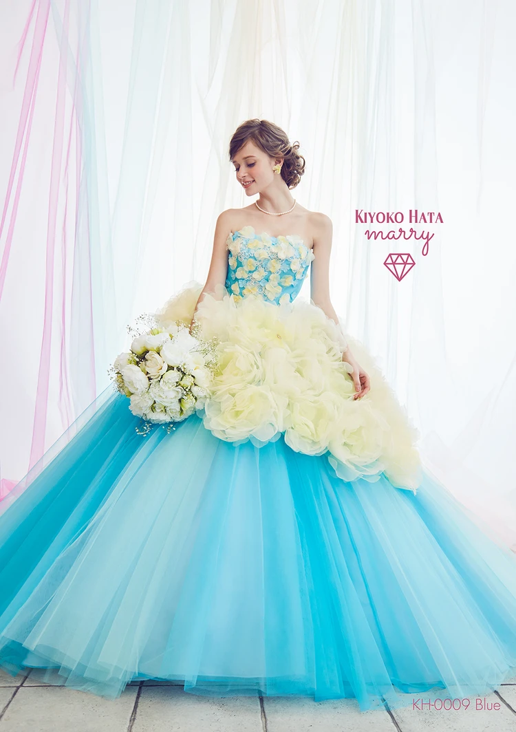 KH-0009 blue｜KIYOKO HATA × marry(キヨコハタ×マリー)のウェディング