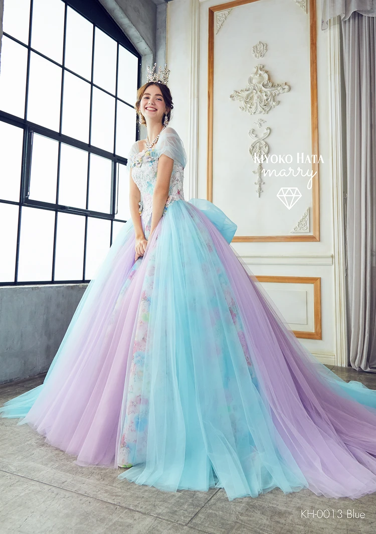 KH-0013 blue｜KIYOKO HATA × marry(キヨコハタ×マリー)のウェディング