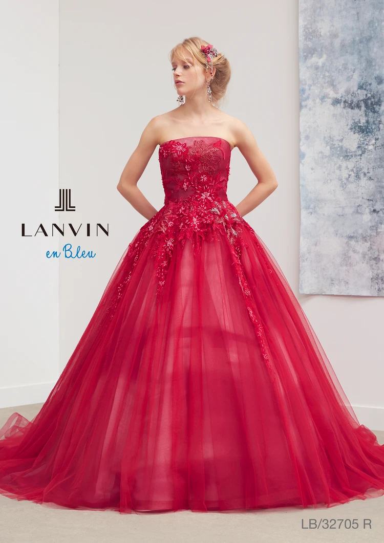 LANVIN ドレス 赤 LANVIN ドレス 赤