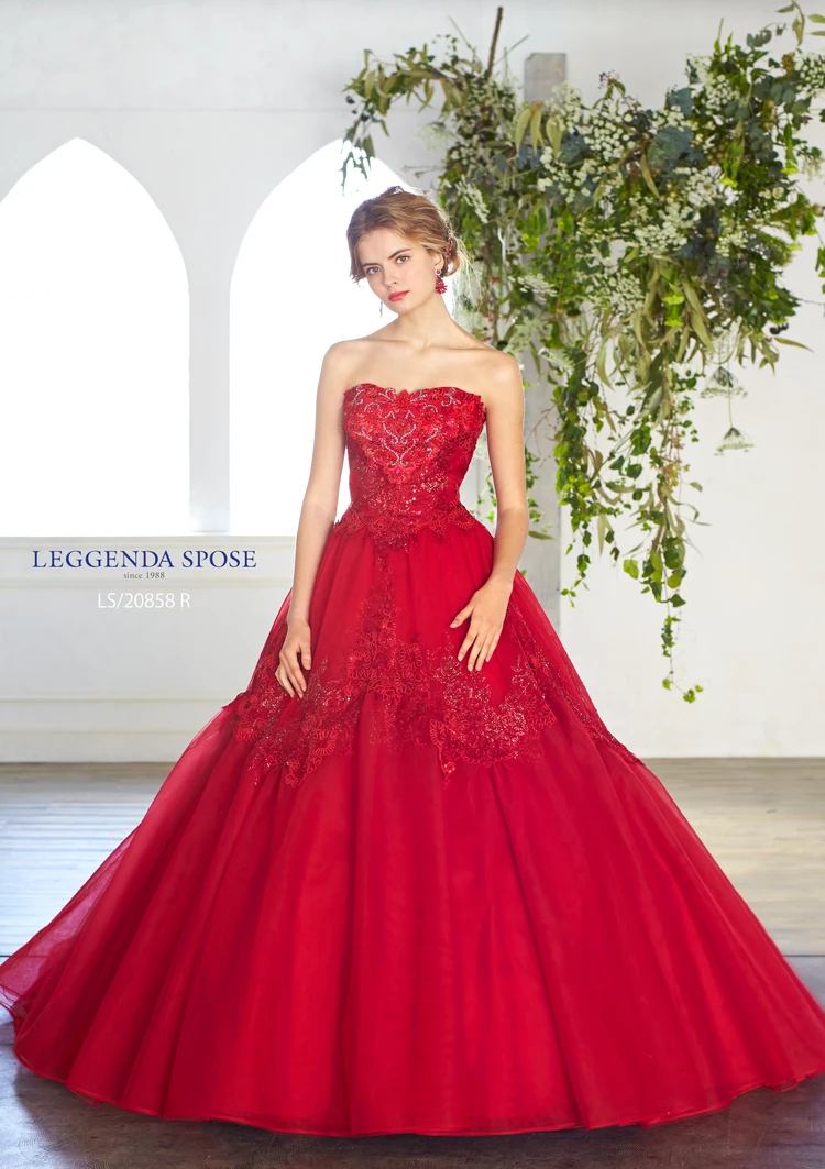 LS/20858 red｜LEGGENDA SPOSE(レジェンダ スポーゼ)のウェディングドレス