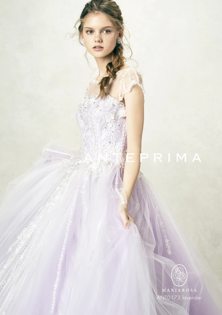 Ant0173 ラベンダー Anteprima アンテプリマ のウェディングドレス