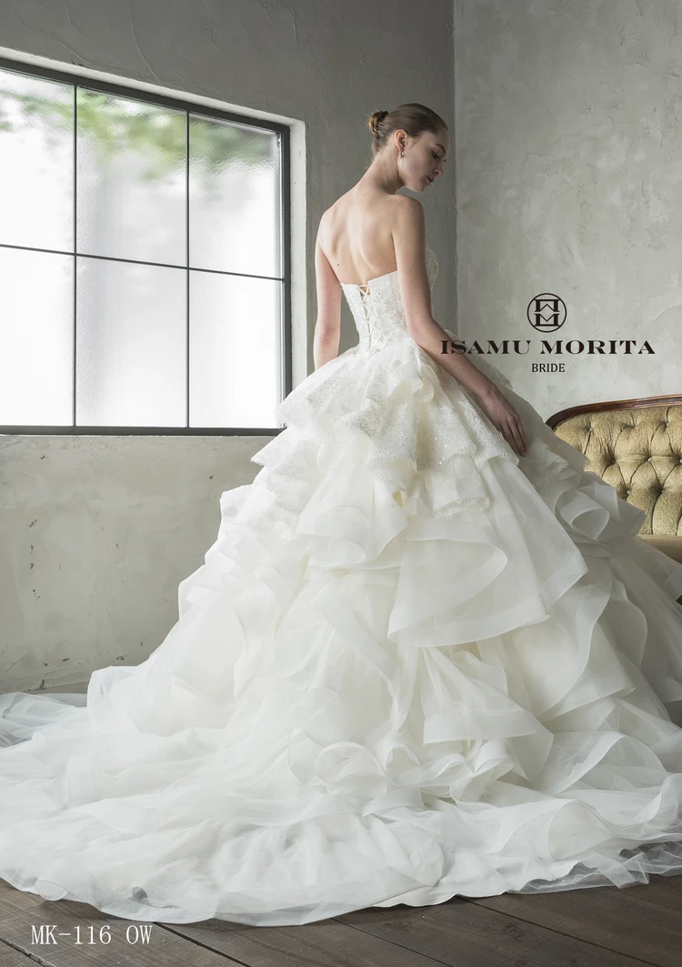 スーツ・フォーマル・ドレス mk MK-156（OW) ウェディングドレス｜ISAMU MORITA