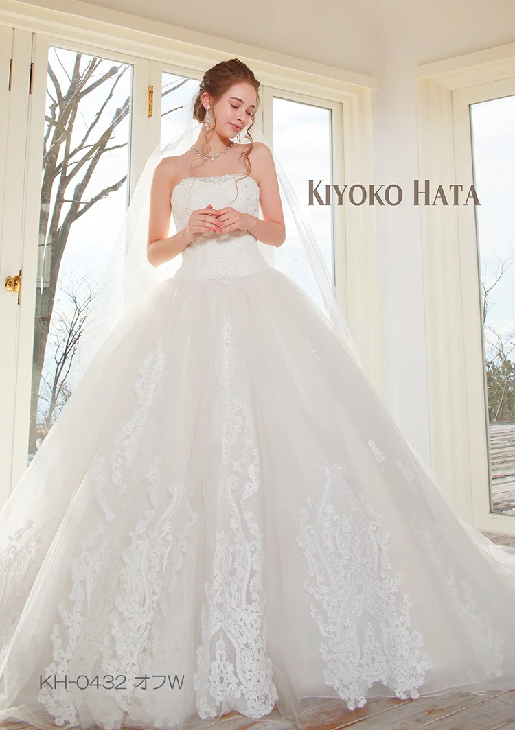 値下しました！KIYOKOHATAキヨコハタ オフショル ウェディングドレス KH-0543 ow｜KIYOKO HATA(キヨコハタ)のウェディングドレス