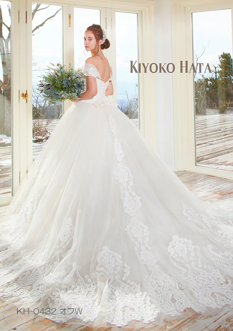 KH-0432 オフW｜KIYOKO HATA(キヨコハタ)のウェディングドレス