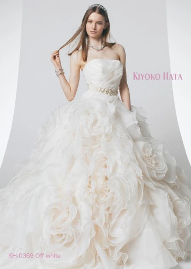KIYOKO HATAウェディングドレス　クリーニング済 KIYOKO HATA (@kiyoko_hata) 2021.3 Collection KH-0504 Brown