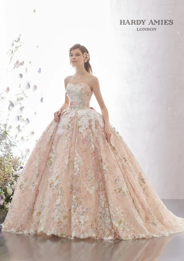 HARDY AMIES ハーディエイミス　ドレス　スパンコール　レース　13号 HARDY AMIES ハーディエイミス ドレス スパンコール レース 13号