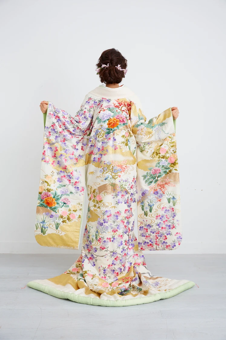 ベージュ四季草花 2枚目