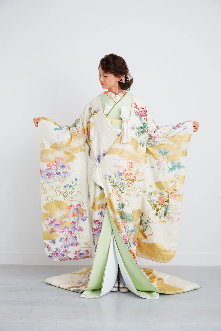 ベージュ四季草花 3枚目