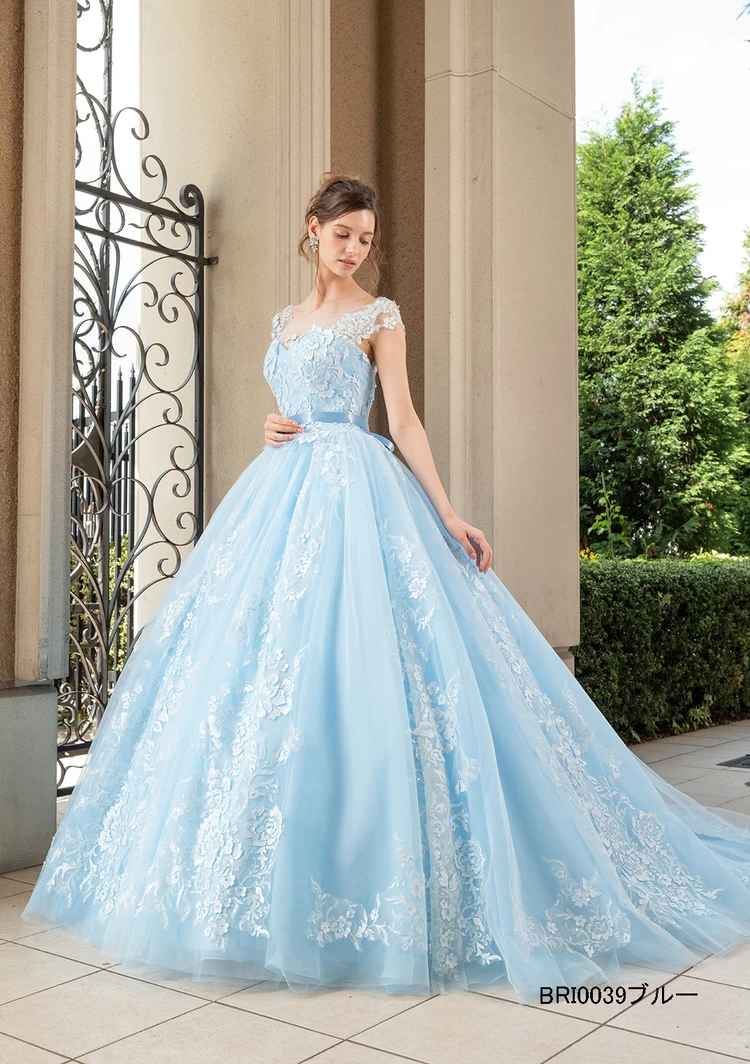 BRI0039 ブルー｜Brilliantayu(ブリリアンターユ)のウェディングドレス