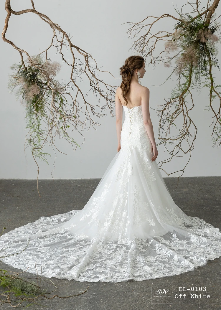 STEFANIE EL-0103 Off White｜Elenore(エレノア)のウェディング