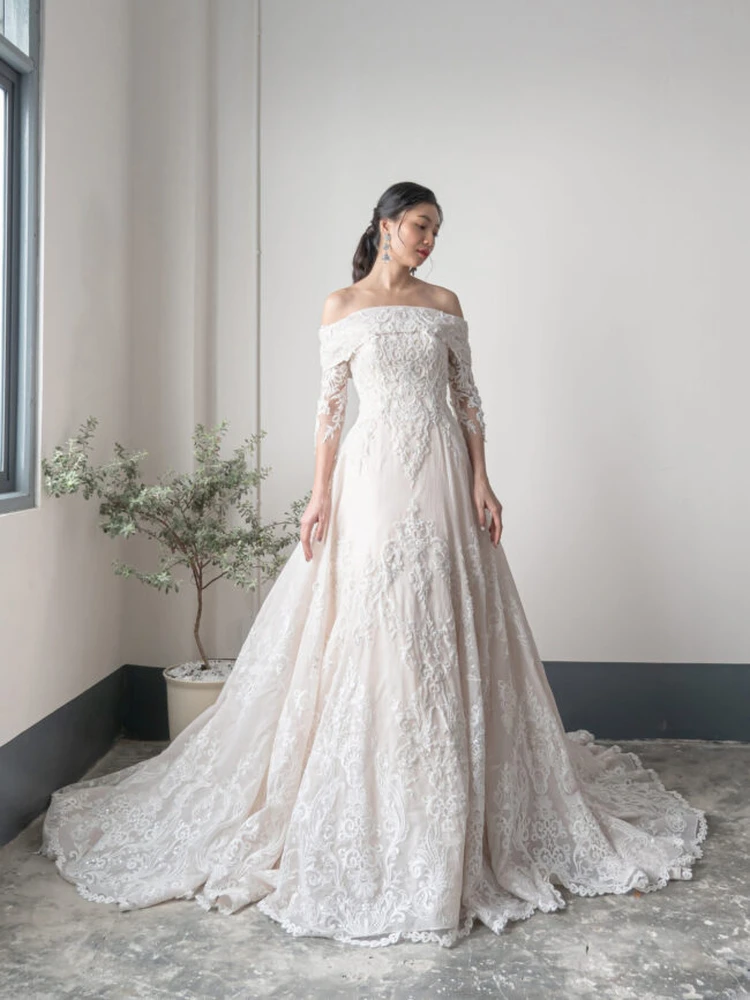 ウェディングドレス　Aライン RF-033 | ウェディングドレス
