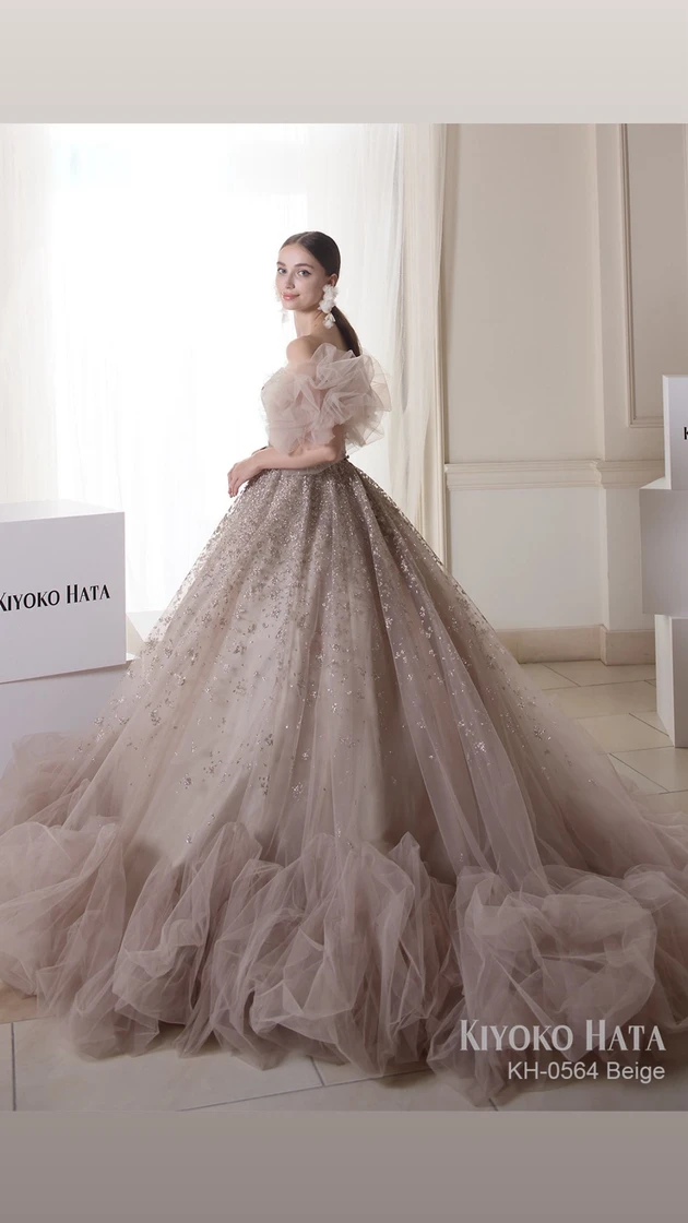 KH-0564 Beige｜KIYOKO HATA(キヨコハタ)のウェディングドレス