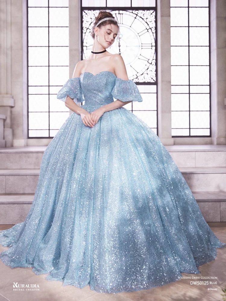 Disney Wedding Dress Collection｜DWS0125 Blue (CINDERELLA) <カラードレス> 1枚目