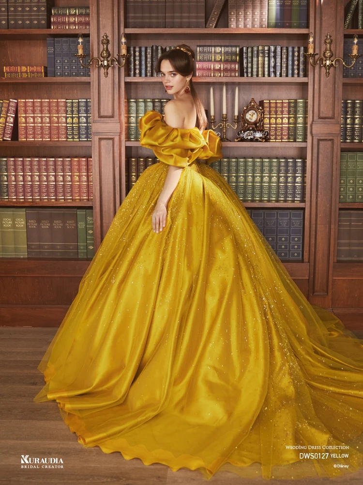 Disney Wedding Dress Collection｜DWS0127 Yellow (BELLE) <カラードレス> 2枚目