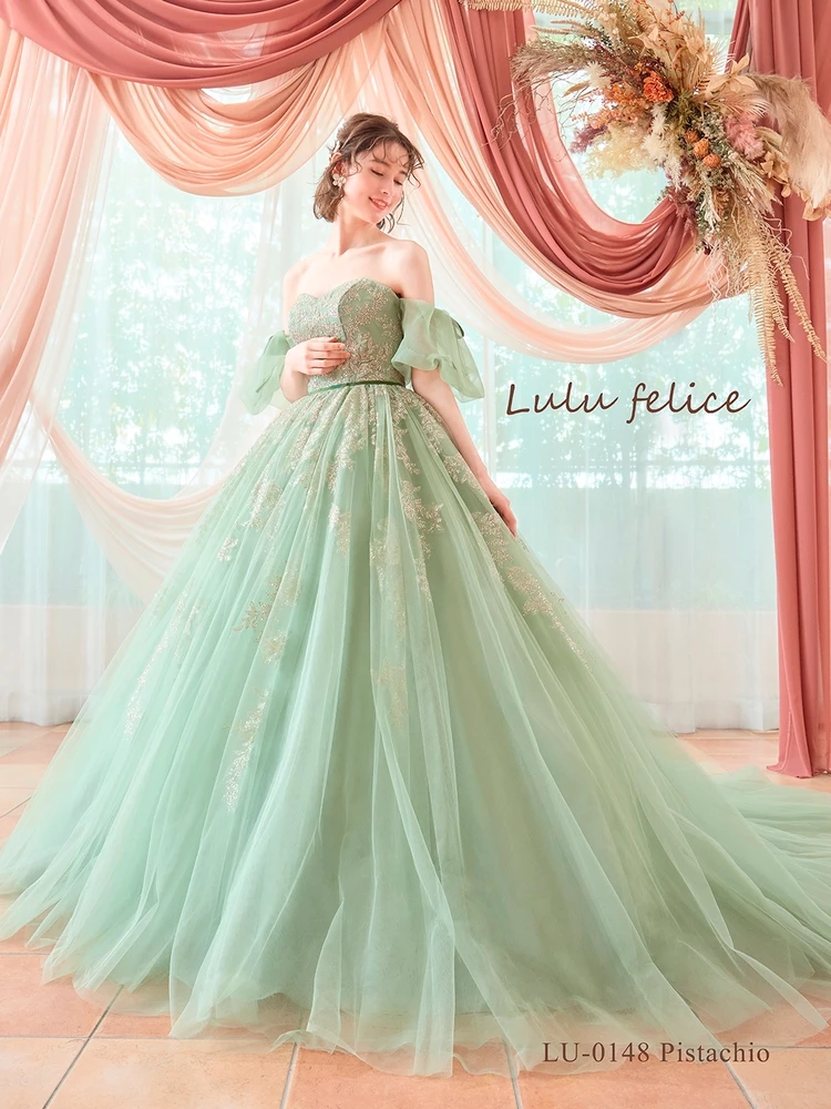 LU-0148 Pistachio｜Lulu felice(ルルフェリーチェ)のウェディングドレス