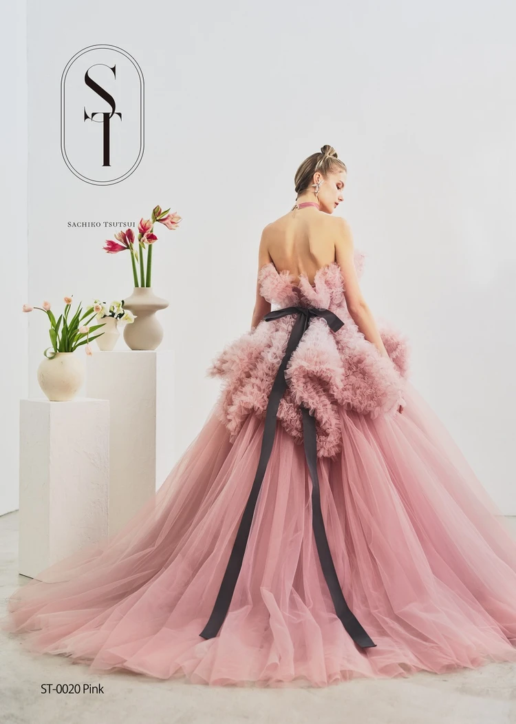 ST-0020 pink｜SACHIKO TSUTSUI(サチコ ツツイ)のウェディングドレス