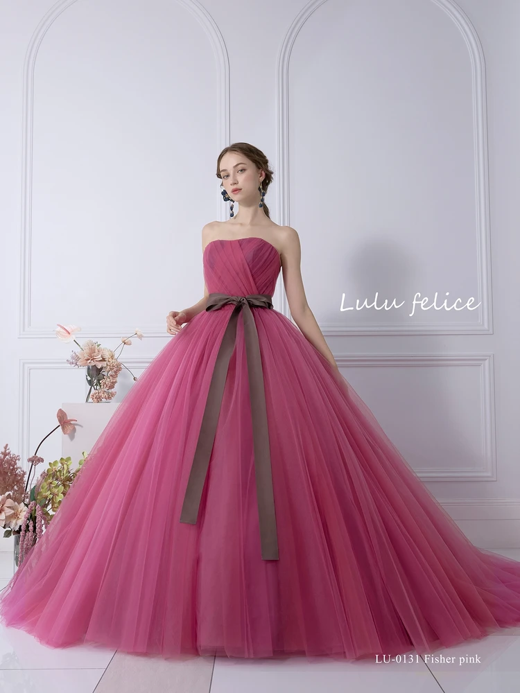 LU-0131 Fisher pink｜Lulu felice(ルルフェリーチェ)のウェディングドレス
