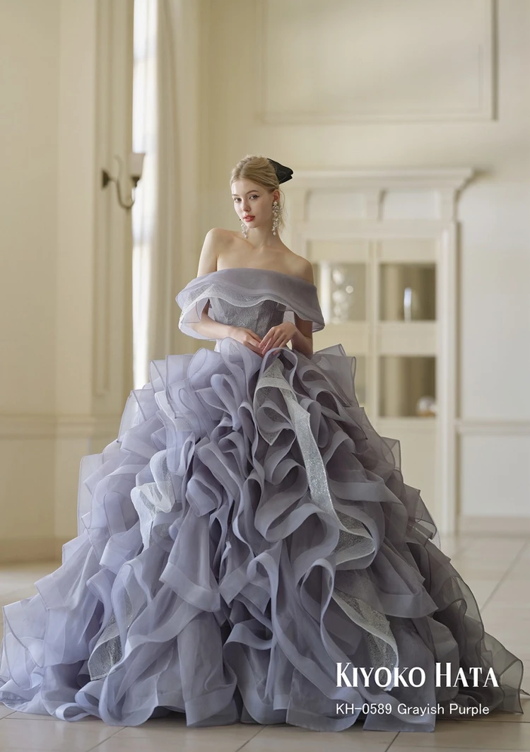 KH-0589 Grayish Purple｜KIYOKO HATA(キヨコハタ)のウェディングドレス