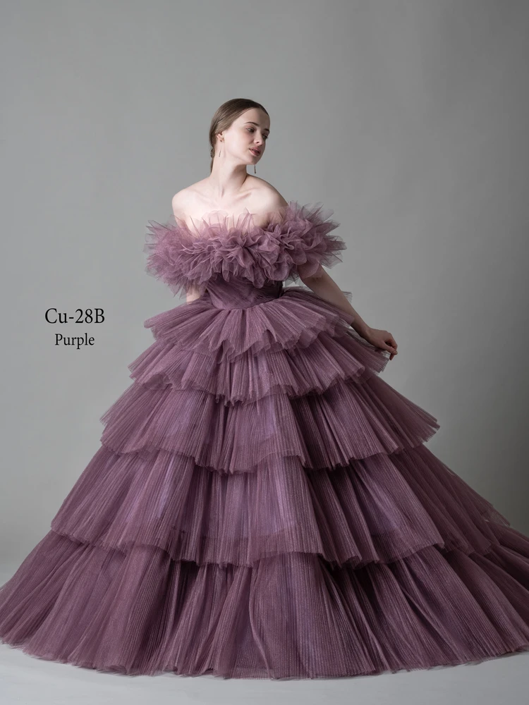 Le charme de fifi et fafa取扱ピンクドレス Cu-28B Purple｜Filare(フィラーレ)のウェディングドレス