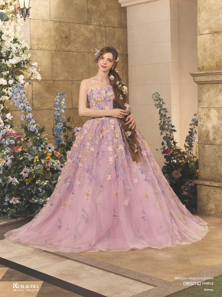 DWS0142 Purple | ウェディングドレス