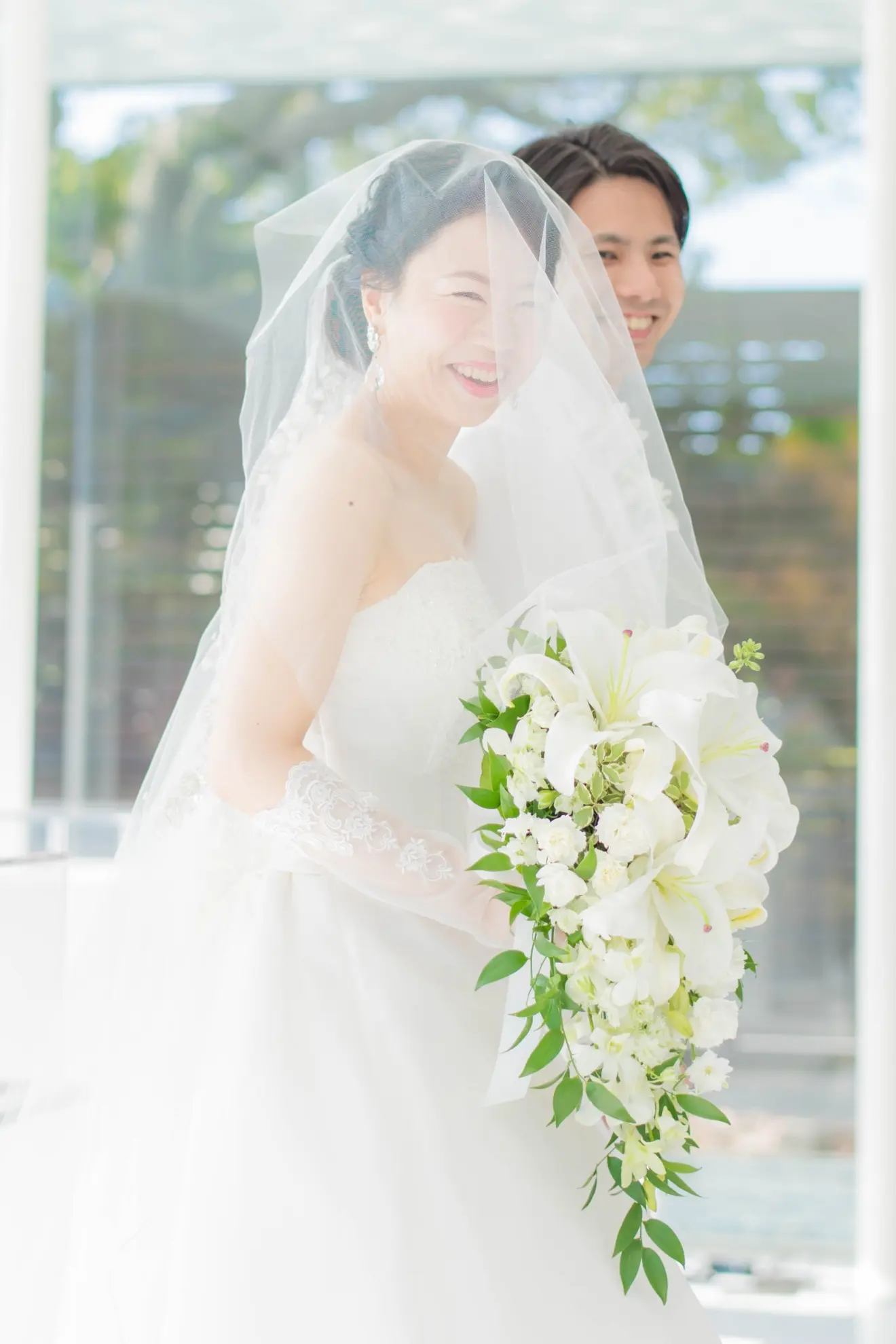 ELEN HENDERSON ロングベール 結婚式 ELEN HENDERSON ロングベール 結婚式