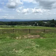 ガーデン挙式会場となる所