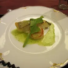 とてもおいしかったスズキとホタテのポアレ