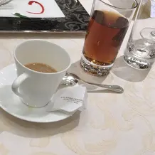 食後のコーヒーか紅茶のサービス