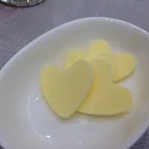 パン用のバターはハート型