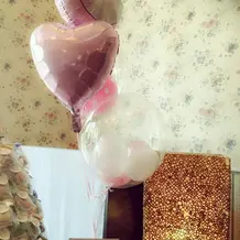 バルーンやオブジェを飾ってくれてます