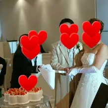 これからケーキ入刀します