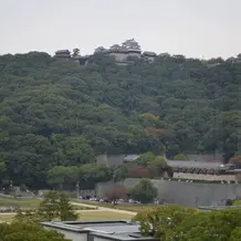 披露宴会場からの風景（松山城）