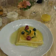 クレープがデザートとは斬新！