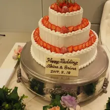 可愛いウエディングケーキ