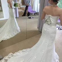 レースの花柄マーメイド