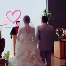 自然光が入る素敵なチャペルでした！