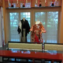 和装、色打掛の展示もありました。