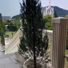 外には、近くの山々が望めます。