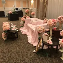 横からみた高砂席