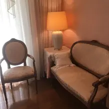 教会の下の階の新郎新婦控え室