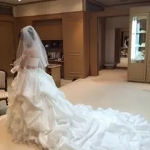 長いドレスですぐ気に入りました