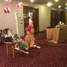 受付写真。プランナーさんに依頼。