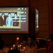 招待客への感謝映像